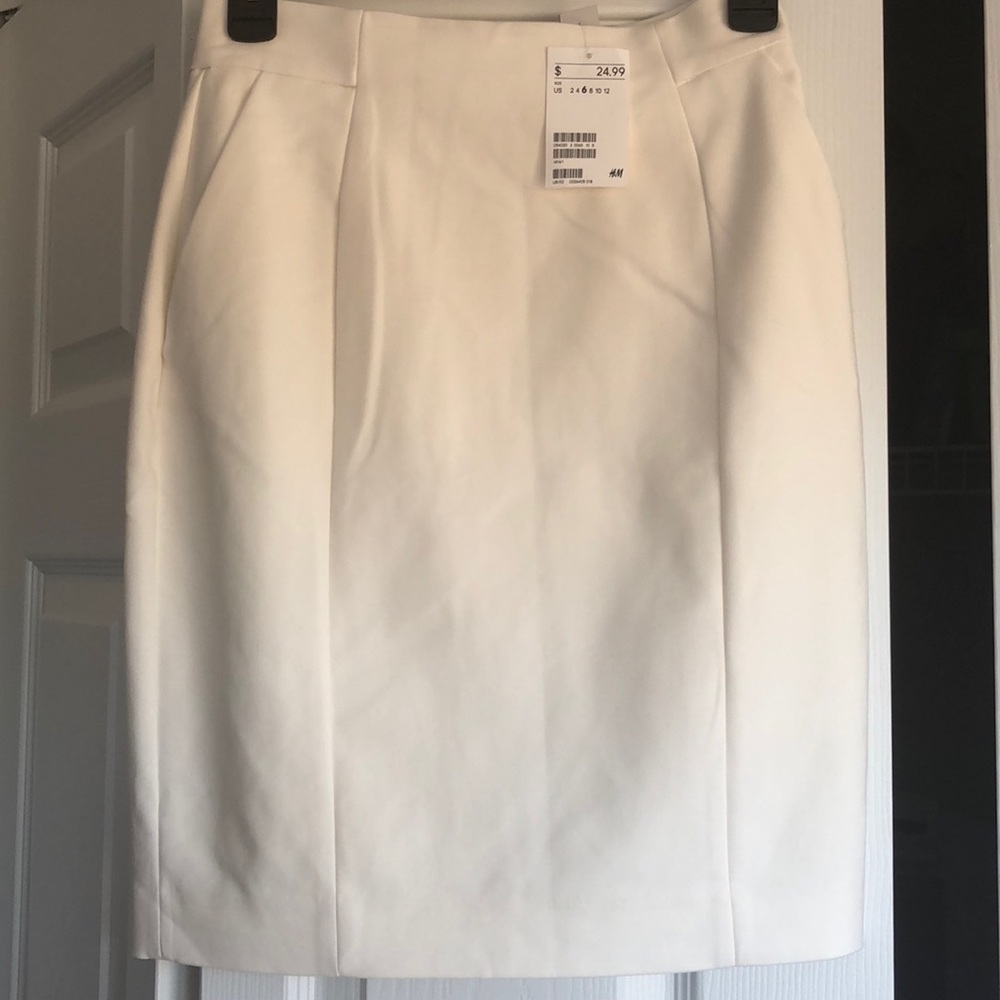 White skirt
